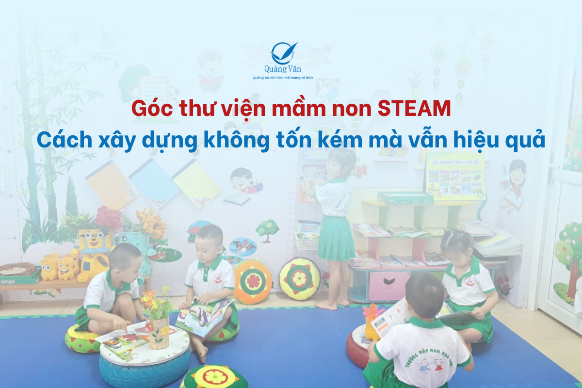 Góc thư viện mầm non steam