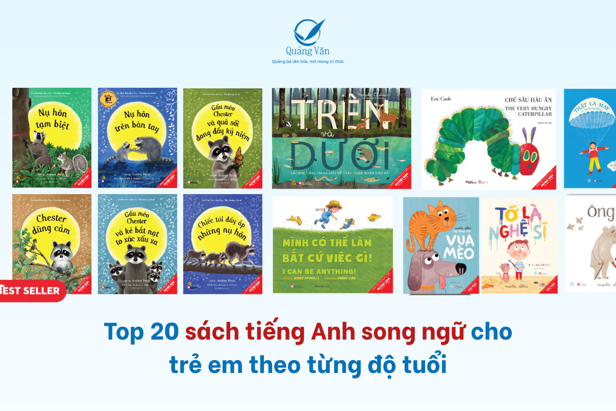 Top 20 sách tiếng Anh song ngữ cho trẻ em theo từng độ tuổi