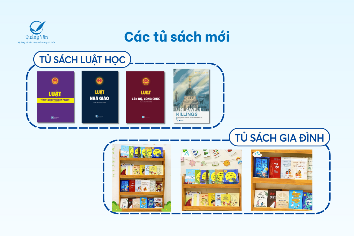 Các tủ sách mới