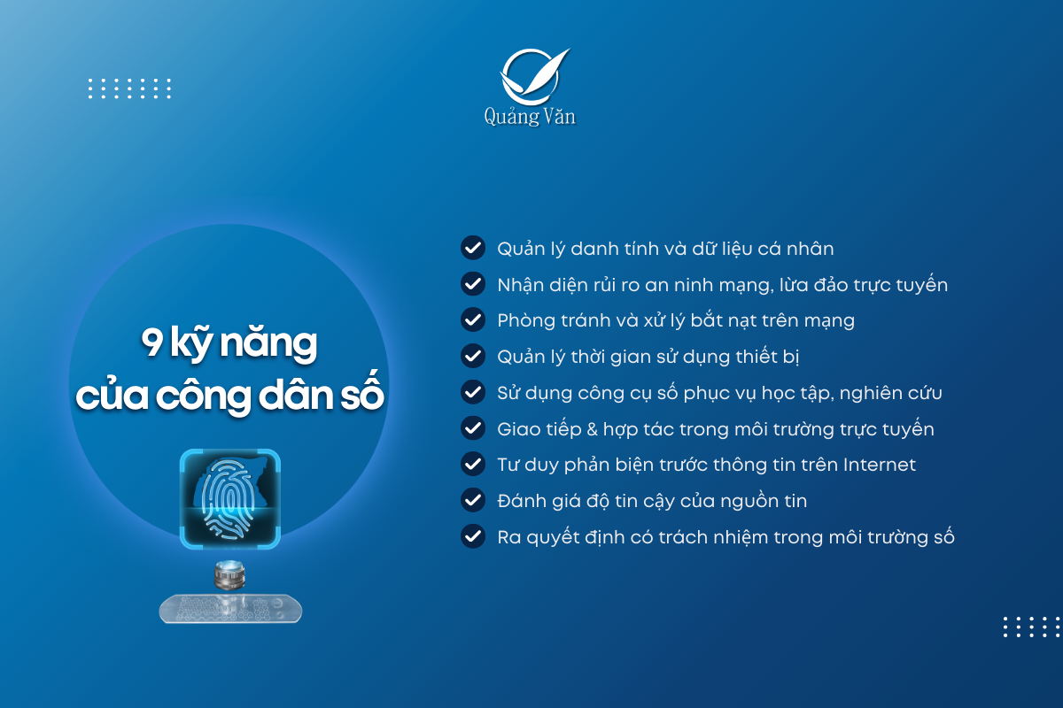 9 kỹ năng công dân số là gì?