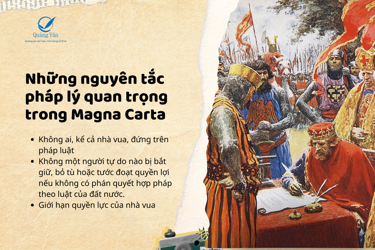 Những nguyên tắc pháp lý quan trọng trong Magna Carta