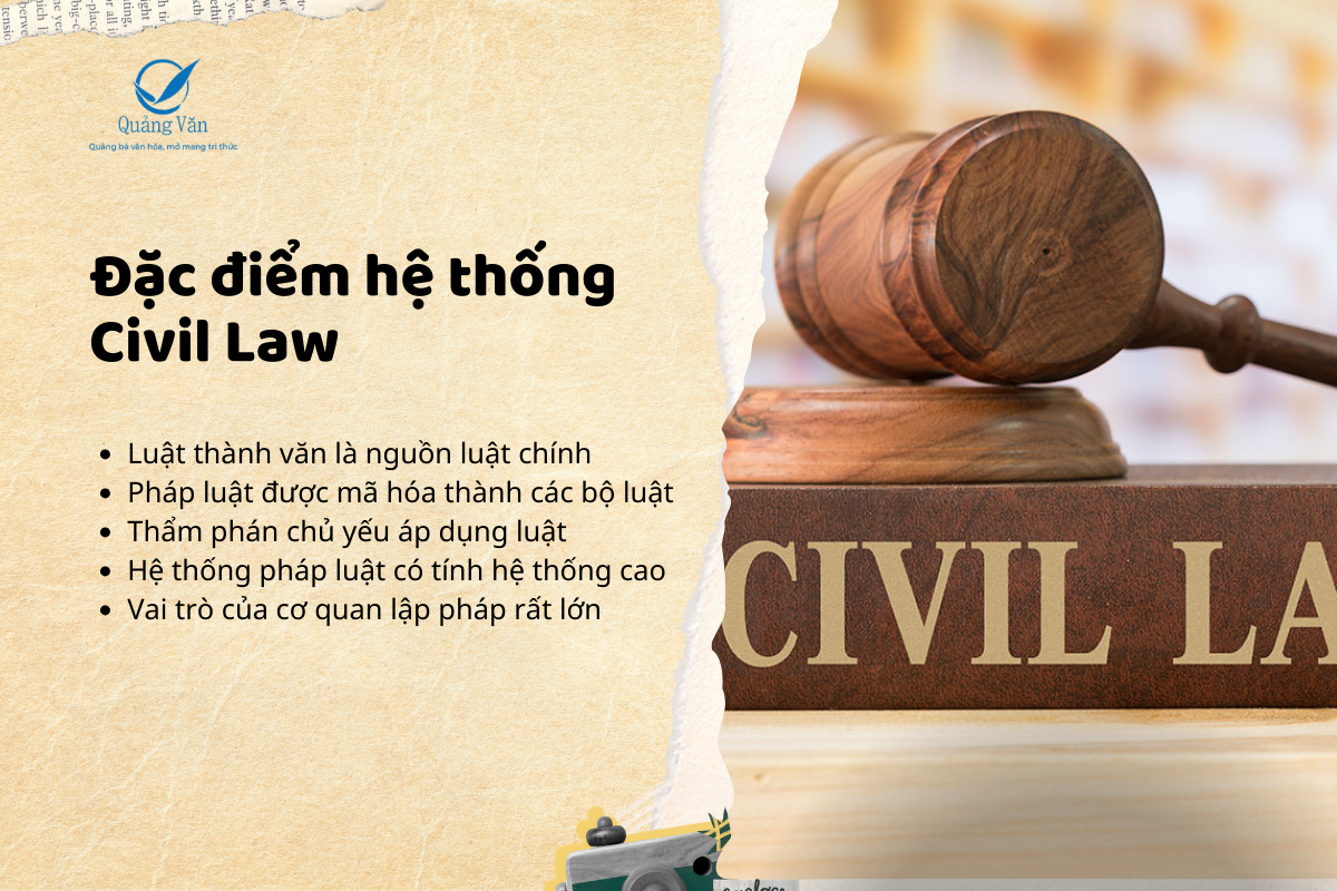 Đặc điểm của hệ thống Civil Law
