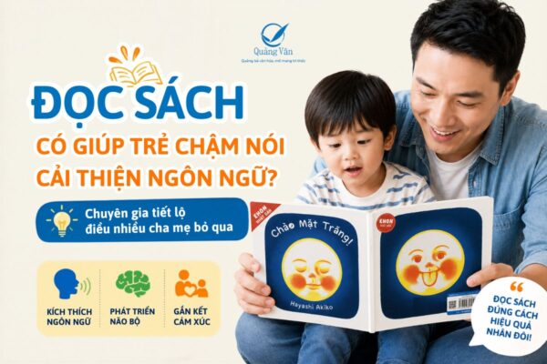 Dọc sách giúp trẻ chậm nói cải thiện ngôn ngữ