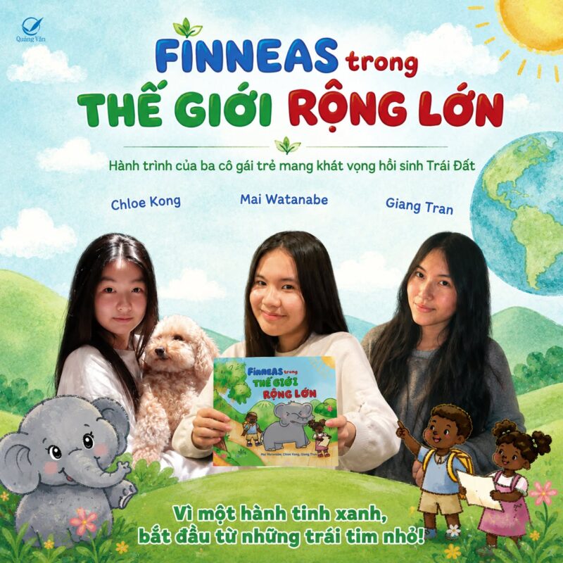 3 tác giả cuốn sách Finneas trong thế giới rộng lớn