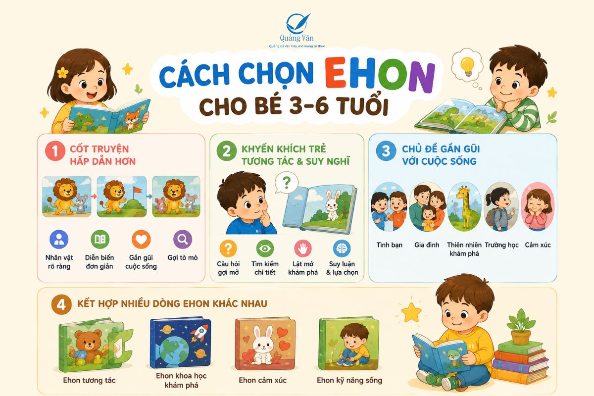Cách chọn Ehon cho bé 3-6 tuổi