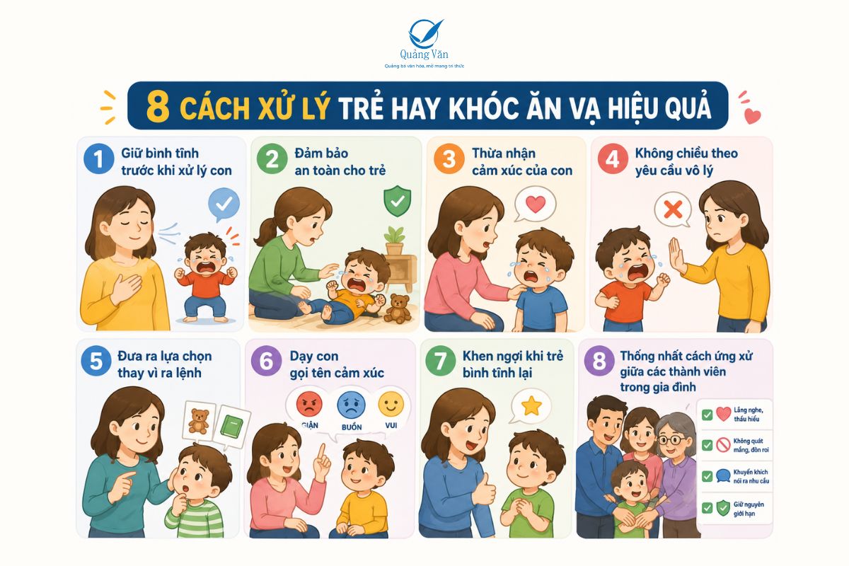 8 cách xử lý trẻ hay khóc ăn vạ hiệu quả
