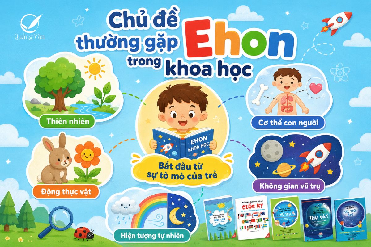 Những chủ đề thường xuất hiện trong Ehon khoa học