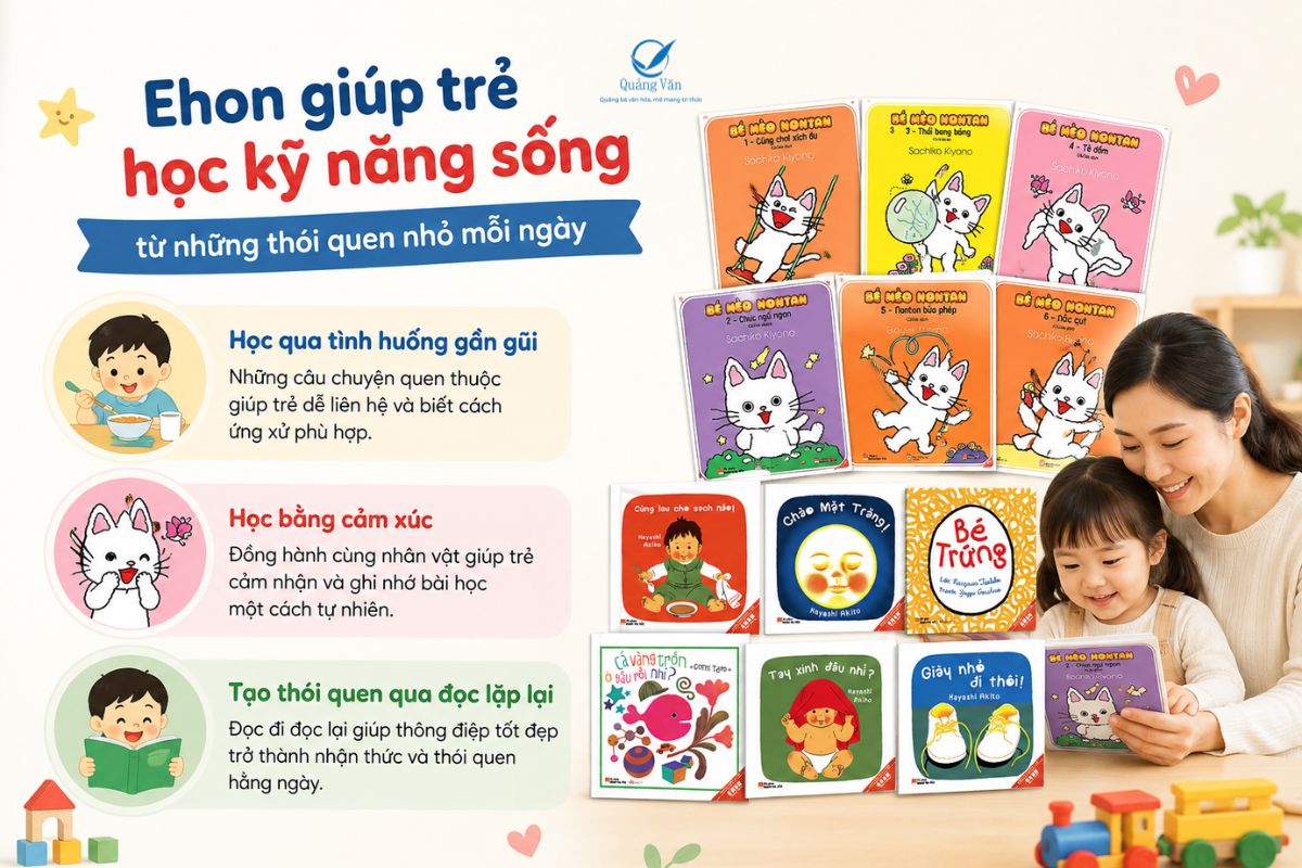 Ehon giúp trẻ học kỹ năng sống như thế nào?