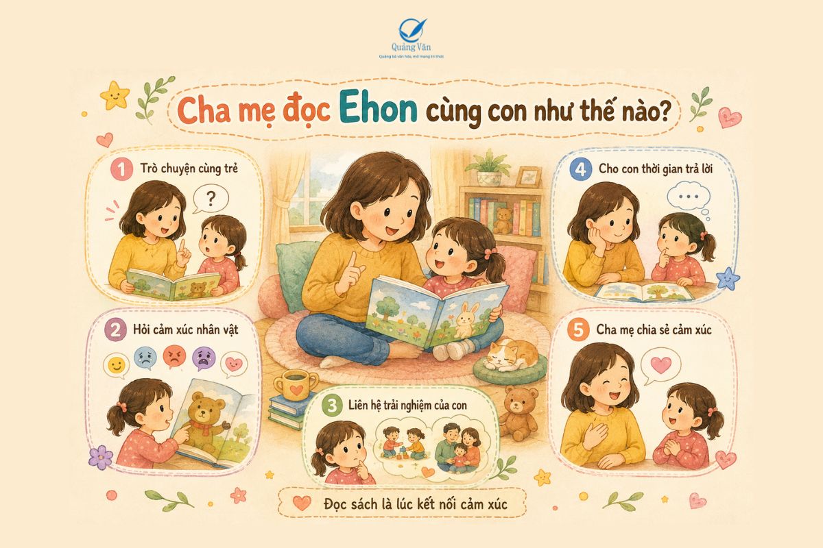 Cha mẹ đọc Ehon phát triển cảm xúc cùng con như thế nào?