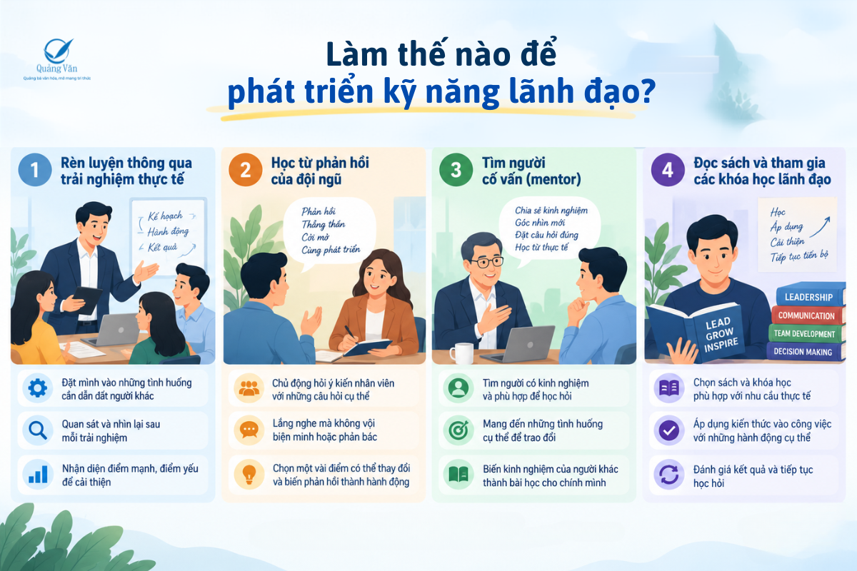 Làm thế nào để phát triển kỹ năng lãnh đạo?