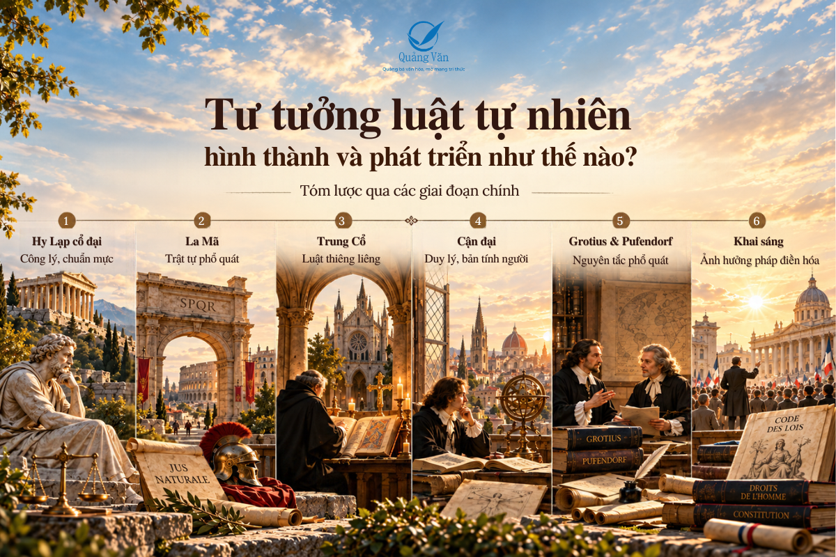 Tư tưởng luật tự nhiên hình thành và phát triển như thế nào?
